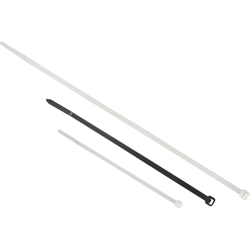 Contractor-grade Cable Ties, 24" Long, 175LBS Tensile Strength, Natural Equipment World