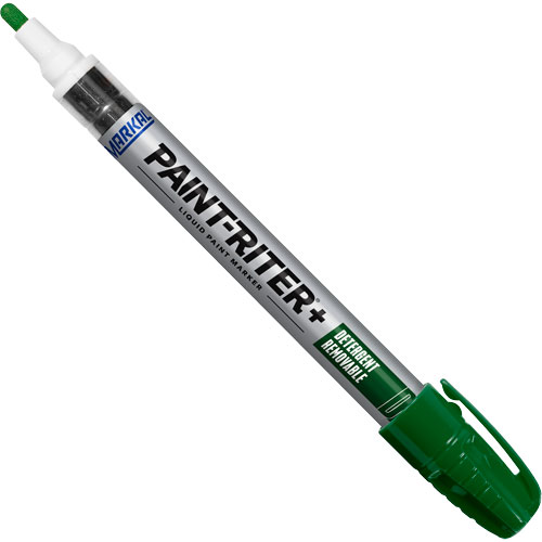 Paint-Riter&reg;+ Detergent Removable Paint Marker, Liquid, Green Equipment World