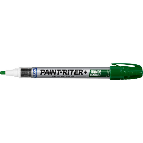 Paint-Riter&reg;+ Detergent Removable Paint Marker, Liquid, Green Equipment World