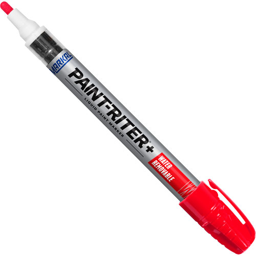 Paint-Riter&reg;+ Water Removable Paint Marker, Liquid, Red Equipment World