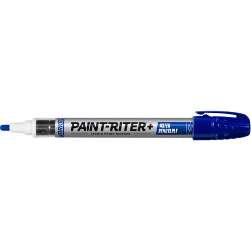 Paint-Riter&reg;+ Water Removable Paint Marker, Liquid, Blue Equipment World