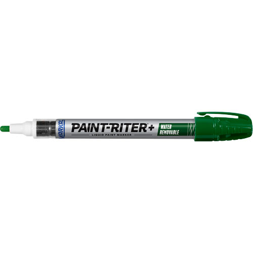Paint-Riter&reg;+ Water Removable Paint Marker, Liquid, Green Equipment World