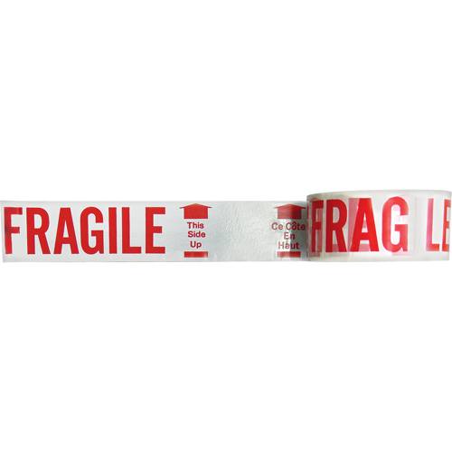 Bilingual Printed Tape – Fragile This Side Up , Red on White Equipment World