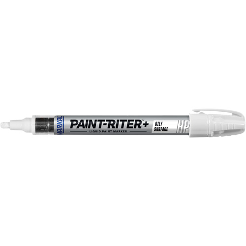 Paint-Riter&reg; + Oily Surface Marker, Liquid, White Equipment World