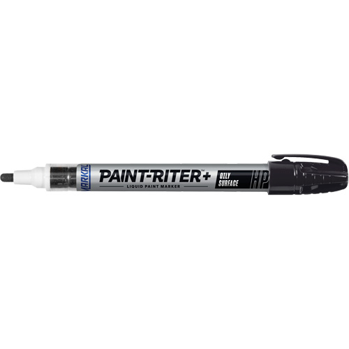 Paint-Riter&reg; + Oily Surface Marker, Liquid, Black Equipment World