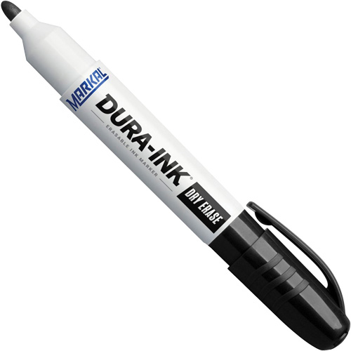 Dura-Ink&reg; Dry Erase Ink Markers, Black, Bullet Tip Equipment World