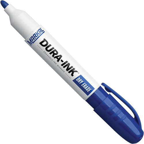 Dura-Ink&reg; Dry Erase Ink Markers, Blue, Bullet Tip Equipment World