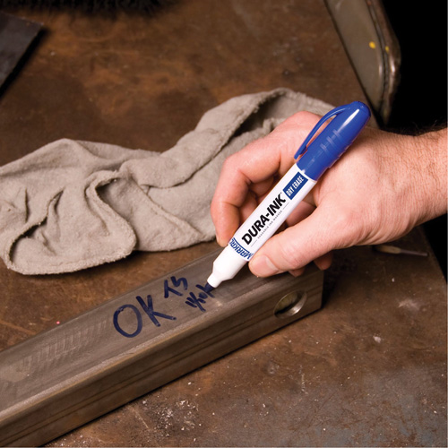 Dura-Ink&reg; Dry Erase Ink Markers, Blue, Bullet Tip Equipment World