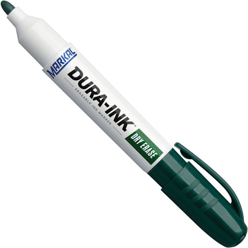 Dura-Ink&reg; Dry Erase Ink Markers, Green, Bullet Tip Equipment World