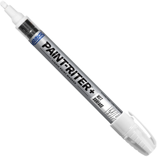 Paint-Riter&reg;+ Wet Surface Paint Marker, Liquid, White Equipment World