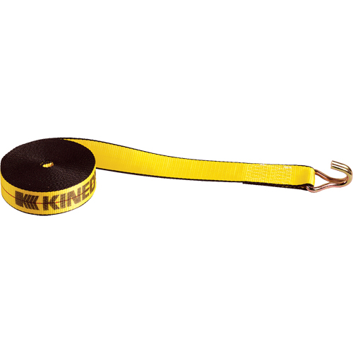 Winch Straps, Wire Hook, 2" W x 30' L, 1670 lbs. (751 kg) Working Load Limit Equipment World