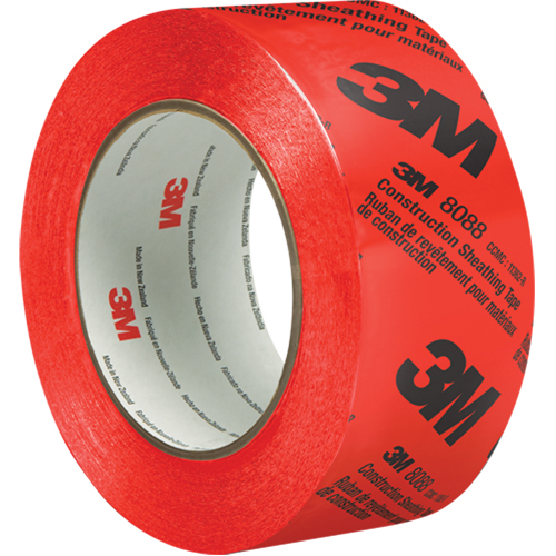 Construction Sheathing Tape 8088, 60 mm (2-3/8") x 66 m (216'), Red Equipment World