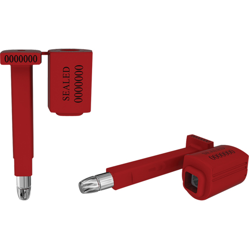 High Security Locktainer Security Seals, 3-1/4", Metal, Bolt Seal Equipment World