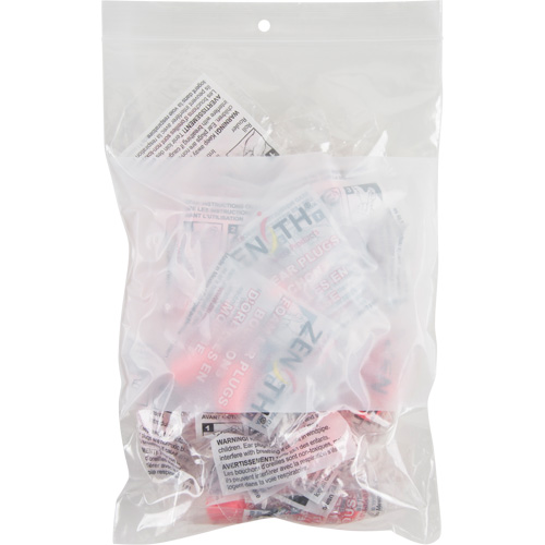 White Block Poly Bags, Reclosable, 9" x 6", 2 mils Equipment World