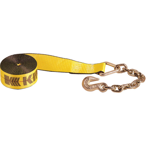 Winch Strap with Chain Anchor Equipment World