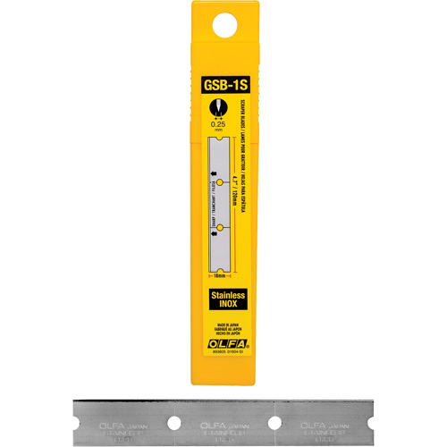 Glass Scraper Replacement Blades, Single Style Equipment World