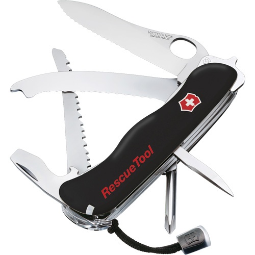RescueTool Pocket Knife, 12 Functions, 0.3 lbs. Equipment World