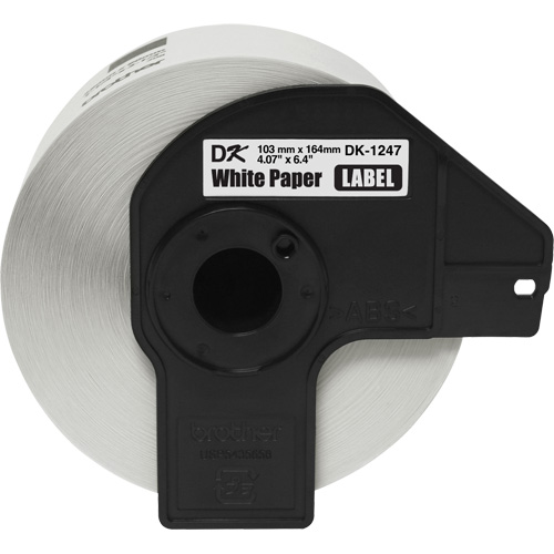 Large Die-Cut Shipping Labels, 4" W x 6-2/5" L, White Equipment World