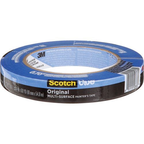 Ruban de peintre multi-surface ScotchBlue Original 2090, 18 mm (3/4") x 54,8 m (180'), Bleu Equipment World