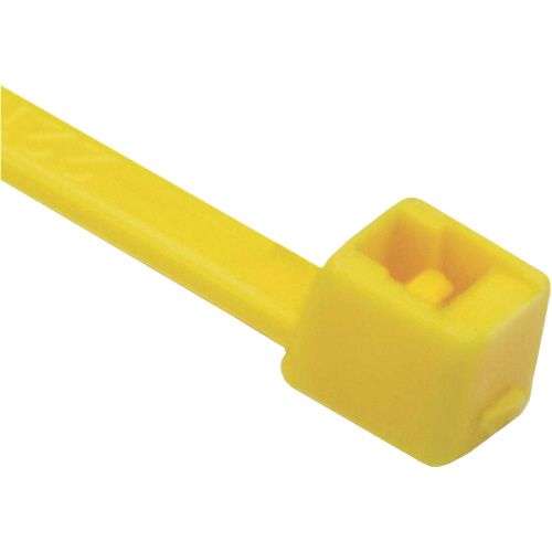T Series Cable Ties, 8" Long, 50 lbs. Tensile Strength, Yellow Equipment World