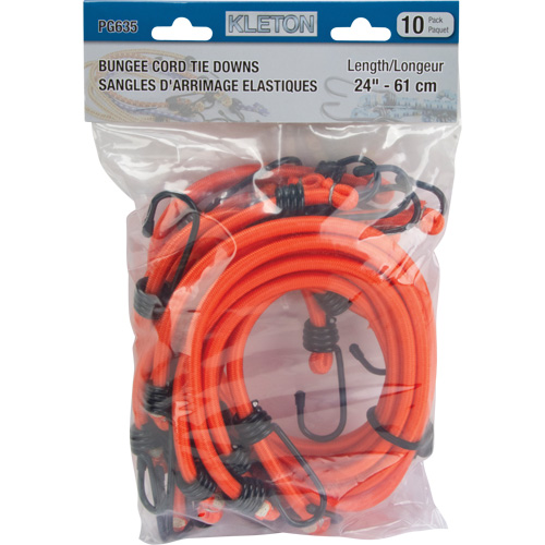 Bungee Cord Tie Downs, 24" Equipment World