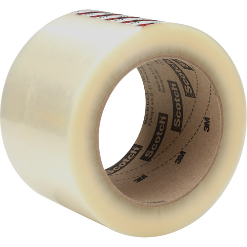 Scotch&reg; Box Sealing Tape 371, Rubber Adhesive, 1.2 mils, 72 mm (2-4/5") x 100 m (328') Equipment World