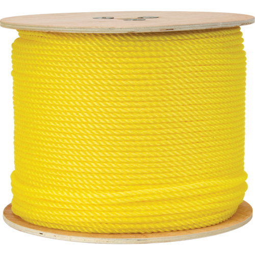 Corde jaune tress&eacute;e 1/4", Polypropyl&egrave;ne, 1300' Equipment World