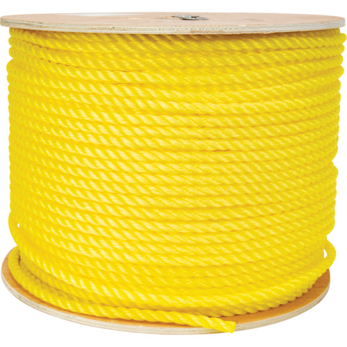Corde jaune tress&eacute;e 3/8", Polypropyl&egrave;ne, 630' Equipment World