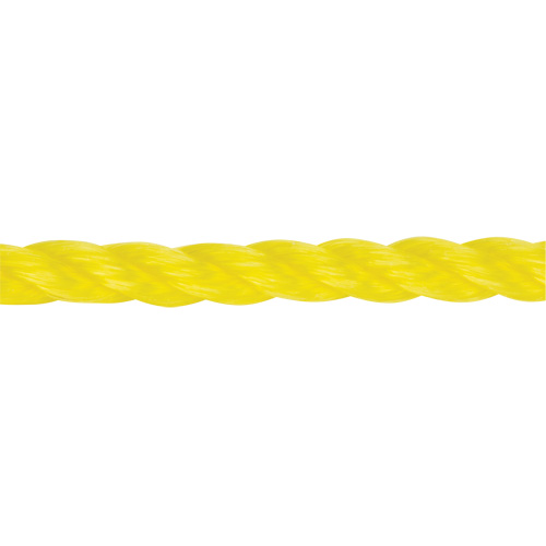 Corde jaune tress&eacute;e 3/8", Polypropyl&egrave;ne, 630' Equipment World