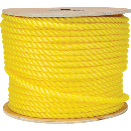 Corde jaune tress&eacute;e 1/2", Polypropyl&egrave;ne, 335' Equipment World