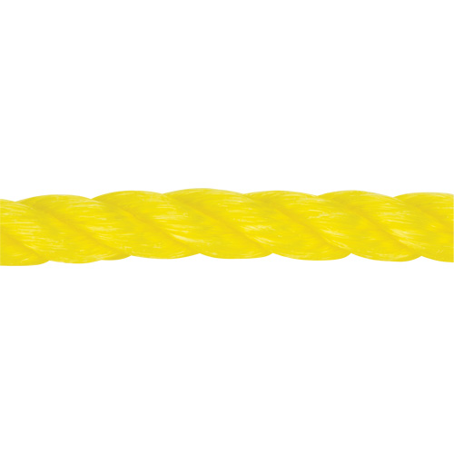 Corde jaune tress&eacute;e 1/2", Polypropyl&egrave;ne, 335' Equipment World