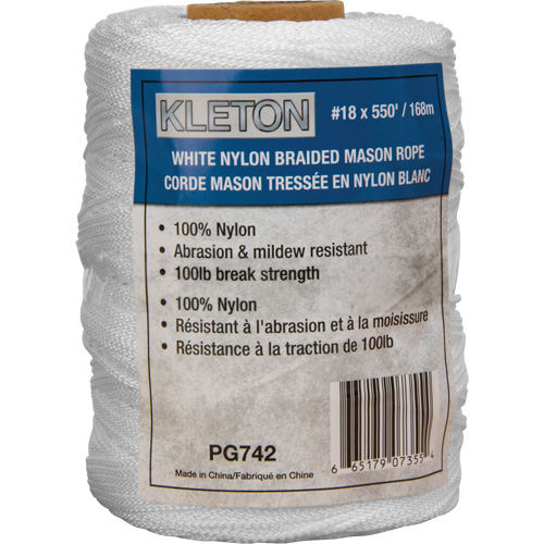 #18 Braided Mason Rope, Nylon, 550' Equipment World