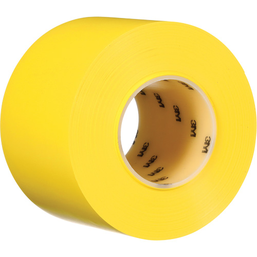 Durable Floor Marking Tape 971, 4" x 108', Vinyl, Yellow Equipment World