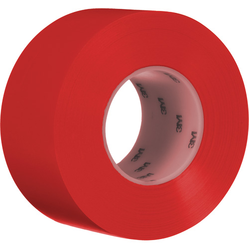 Durable Floor Marking Tape 971, 3" x 108', Vinyl, Red Equipment World