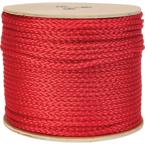 Corde rouge tress&eacute;e, Polypropyl&egrave;ne, 500' Equipment World