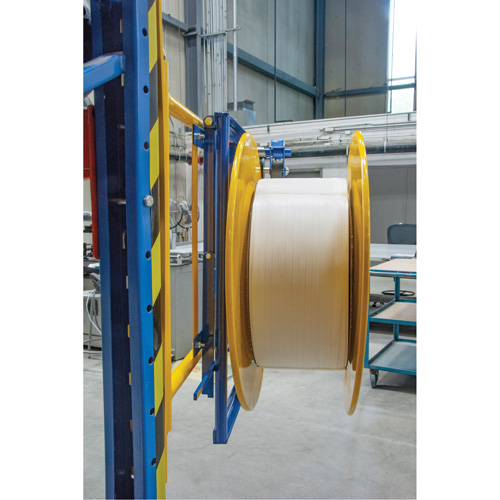 Strapping Dispenser, Polyester/Steel/Polypropylene Straps, 16"/8" Core Dia., 3"/8"/6" Roll Width Equipment World