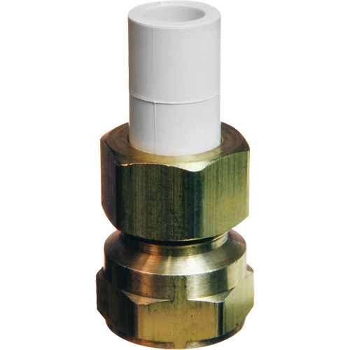 Transition Adapter, 1/2" Dia., Brass/CPVC Equipment World