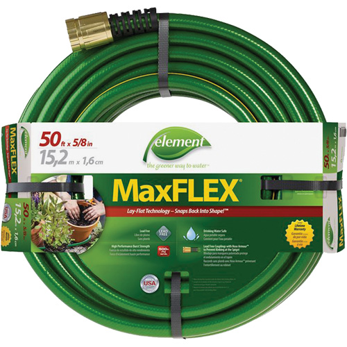 Element&reg; MaxFlex&reg; Hose, Copolymer, 5/8" dia. x 50' Equipment World