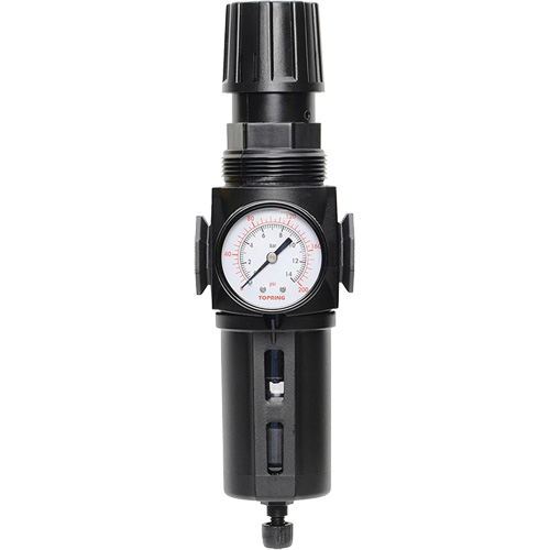Manual Drain Filter/Regulator with Standard Bowl Modulair 300, 1/4" NPT, 150 PSI, 5.1 fl. oz. Capacity Equipment World