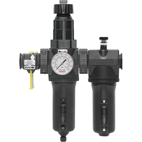 Automatic Drain Filter, Regulator & Lubricator with Metal Bowl & Gauge Modulair 400, 3/4" NPT Equipment World