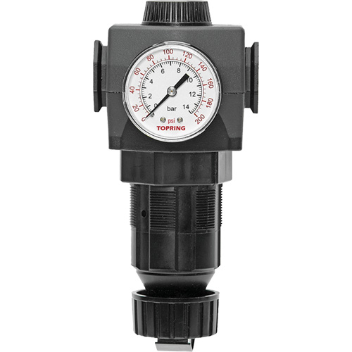 Regulator with Gauge Modulair 400, 3/4" NPTF, 125 PSI Max. PSI, In Line/Modular Equipment World