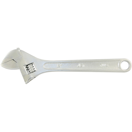 AW-12 Adjustable Wrench, 12" L, 1-1/2" Max Width, Chrome Equipment World