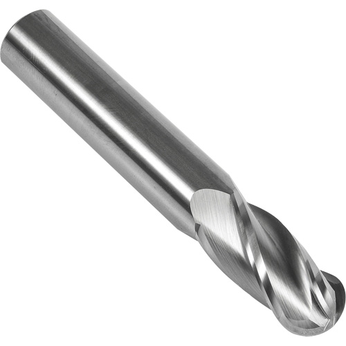 S238 30° Ball Nose End Mill, 1/16" Dia., 1-1/2" L, 4 Flutes, 1/8" Shank, Carbide Equipment World