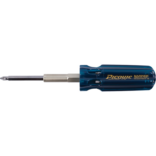 The Mariner Multibit Screwdriver, 6" L, Plastic Handle Equipment World