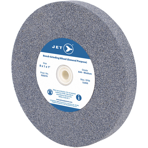 A810M General Purpose Bench Grinding Wheel, 8" x 1", 1" Arbor Equipment World