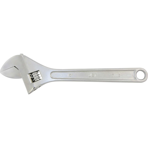 AW-15 Adjustable Wrench, 15" L, 1-7/8" Max Width, Chrome Equipment World