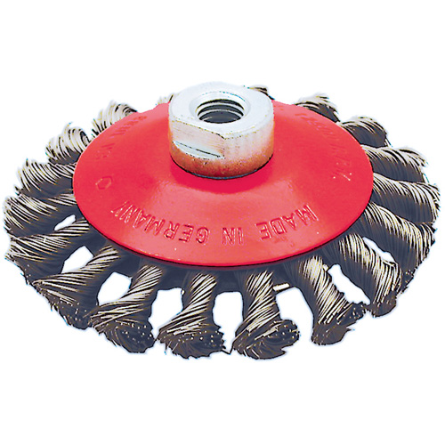 BK4520T Knot Twisted Conical Wheel, 4-1/2" Dia., 0.02" Fill, 5/8"-11 Arbor Equipment World