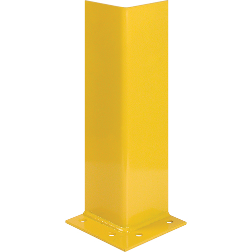 Upright Protectors, Steel, 7" W x 7" D x 12" H, Safety Yellow Equipment World