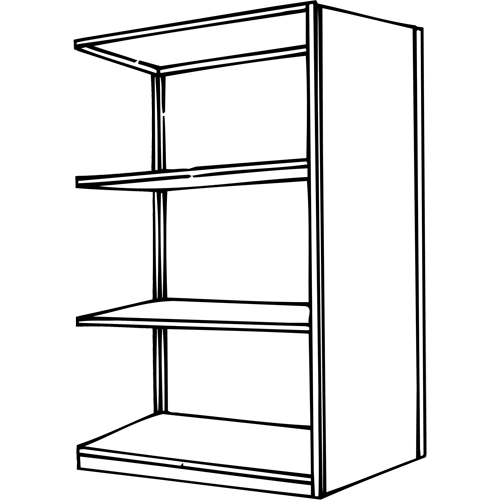 Interlok Shelving Unit, Steel, Boltless, 800 lbs. Capacity, 36" W x 76" H x 18" D Equipment World
