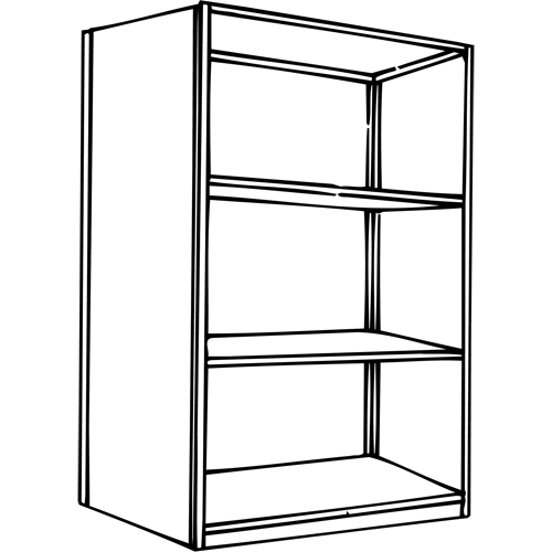 Interlok Shelving Unit, Steel, Boltless, 800 lbs. Capacity, 36" W x 76" H x 24" D Equipment World